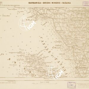 CARTA DELLA COSTA ORIENTALE DELL'ADRIATICO... - BARBARIGA - BRIONI MINORE - FASANA Foglio 26-3