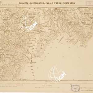 CARTA DELLA COSTA ORIENTALE DELL'ADRIATICO... - CARNIZZA - CASTELNUOVO - CANALE D'ARSA - PUNTA NERA Foglio 26-2