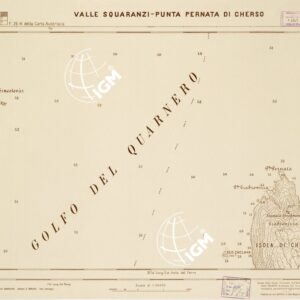 CARTA DELLA COSTA ORIENTALE DELL'ADRIATICO... - VALLE SQUARANZI - PUNTA PERNATA DI CHERSO Foglio 26-3
