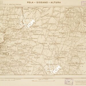 CARTA DELLA COSTA ORIENTALE DELL'ADRIATICO... - POLA - SISSANO - ALTURA Foglio 26-4