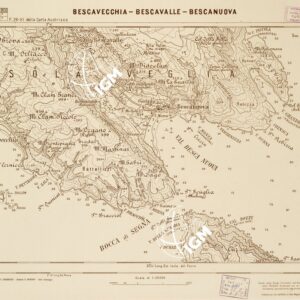 CARTA DELLA COSTA ORIENTALE DELL'ADRIATICO... - BESCAVECCHIA - BESCAVALLE - BESCANUOVA Foglio 26-3