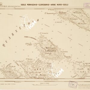 CARTA DELLA COSTA ORIENTALE DELL'ADRIATICO... - ISOLE PERVICCHIO - S. GREGORIO - ARBE Nord - GOLLI Foglio 26-6