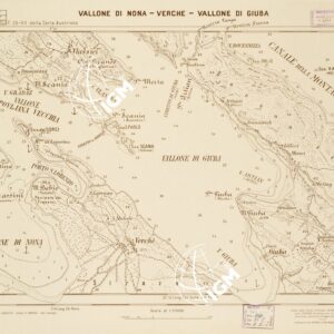 CARTA DELLA COSTA ORIENTALE DELL'ADRIATICO... - VALLONE DI NONA - VERCHE - VALLONE DI GIUBA Foglio 28-9