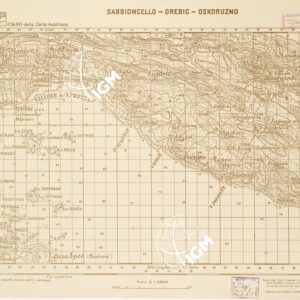 CARTA DELLA COSTA ORIENTALE DELL'ADRIATICO... - SABBIONCELLO - OREBIC - OSKORUZNO Foglio 34-3