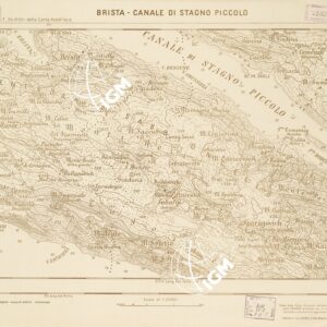 CARTA DELLA COSTA ORIENTALE DELL'ADRIATICO... - BRISTA - CANALE DI STAGNO PICCOLO Foglio 34-5
