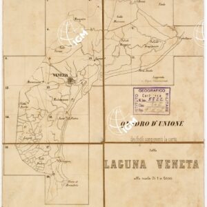 CARTA TOPOGRAFICA DELLA LAGUNA VENETA - QUADRO D'UNIONE