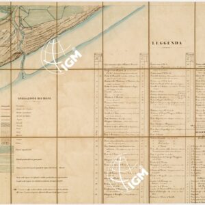 CARTA TOPOGRAFICA DELLA LAGUNA VENETA - PORTO JESOLO E LEGGENDA - Foglio 11