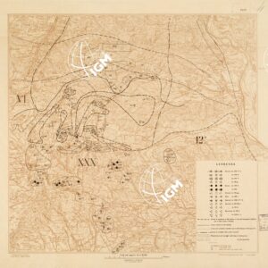MONTE GRAPPA - POSIZIONE DELLE VARIE ARTIGLIERIE ESISTENTINDAL 18 AL 24 OTTOBRE 1918