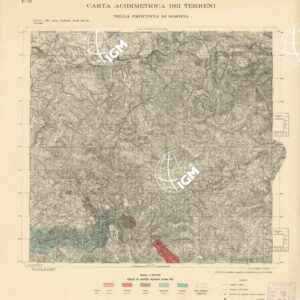 CARTA ACIDIMETRICA DEI TERRITORI DELLA PROV. DI TRIESTE E DI GORIZIA - Foglio IV