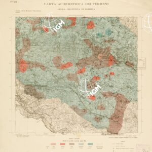 CARTA ACIDIMETRICA DEI TERRITORI DELLA PROV. DI TRIESTE E DI GORIZIA - Foglio VIII