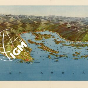 LA COSTA ORIENTALE DELL'ADRIATICO E DELLO IONIO - DA VENEZIA A SEBENICO - Tavola n.1-fronte'retro