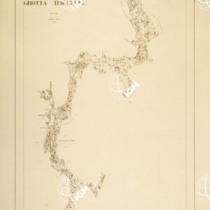 PLANIMETRIA DELLE R.R. GROTTE DI POSTUMIA - Tavola VI - GROTTA TRICOLORE