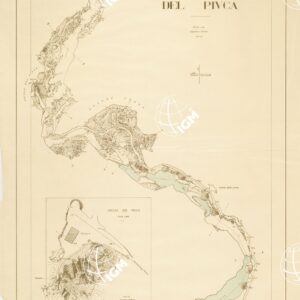 PLANIMETRIA DELLE R.R. GROTTE DI POSTUMIA - Tavola XIII - CORSO SOTTERANEO DEL PIUCA