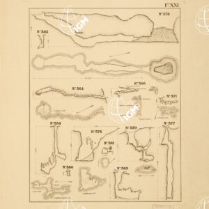 PLANIMETRIA DELLE R.R. GROTTE DI POSTUMIA - Tavola XXI