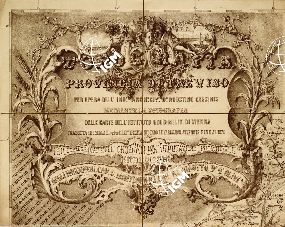 TOPOGRAFIA DELLA PROV. DI TREVISO... Tavola 1