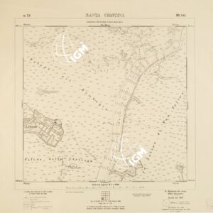 CARTA DELLA LAGUNA VENETA - SANTA CRISTINA - N. 21 - III.S.O.