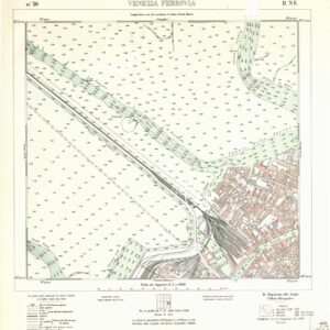 CARTA DELLA LAGUNA VENETA - VENEZIA FERROVIA - N. 50 - II.N.E.