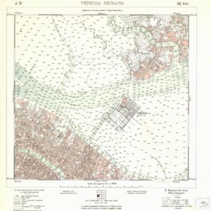 CARTA DELLA LAGUNA VENETA - VENEZIA MURANO - N. 51 - III.N.O.