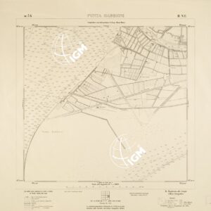 CARTA DELLA LAGUNA VENETA - PUNTA SABBIONI - N. 54 - II.N.E.