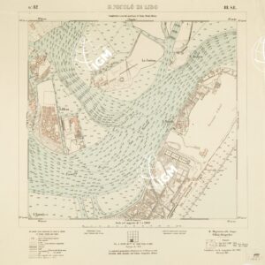CARTA DELLA LAGUNA VENETA - S. NICOLO' DI LIDO - N. 62 - III.S.E.