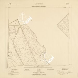 CARTA DELLA LAGUNA VENETA - LE GIARE - N. 72 - I.S.O.