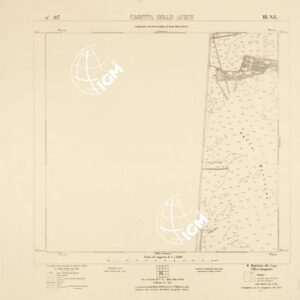 CARTA DELLA LAGUNA VENETA - CASETTA DELLE ACQUE - N. 107 - III.N.E.