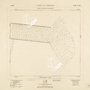 CARTA DELLA LAGUNA VENETA - PORTO DI CHIOGGIA - N. 124 - I.N.E.' I.S.E.