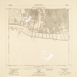CARTA DELLA LAGUNA VENETA - BRONDOLO - N. 133 - II.S.O.