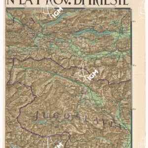 CARTA DELLA PROVINCIA DEL FRIULI CON LA PROVINCIA DI TRIESTE - Foglio 1