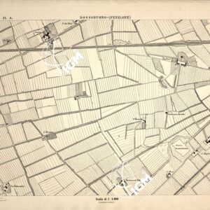 CARTA DEI DINTORNI DI VERONA - Foglio 17 A - DOSSOBUONO (FENILONE)