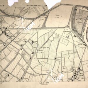 CARTA DEI DINTORNI DI VERONA - Foglio 17 B - DOSSOBUONO (S. LUCIA)