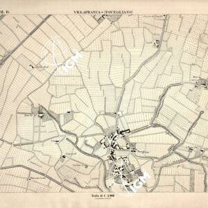 CARTA DEI DINTORNI DI VERONA - Foglio 22 D - VILLAFRANCA (POVEGLIANO)