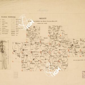 REAMBULIRTEN DETAILKARTE VOM MANOVRE TERRAIN AM MINCIO - SERMIONE Quadro d'unione - Tavola D I