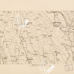 REAMBULIRTEN DETAILKARTE VOM MANOVRE TERRAIN AM MINCIO - SPEZZONE CARTOGRAFICO DI CA' DI DAVID - Tavola G II