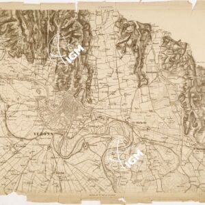 REAMBULIRTEN DETAILKARTE VOM MANOVRE TERRAIN AM MINCIO - VERONA -Tavola G I