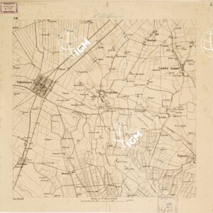 REAMBULIRTEN DETAILKARTE VOM MANOVRE TERRAIN AM MINCIO - VILLAFRANCA - Tavola F III