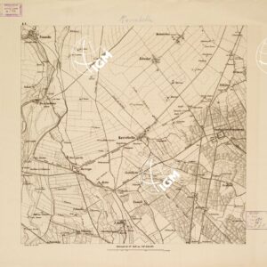 REAMBULIRTEN DETAILKARTE VOM MANOVRE TERRAIN AM MINCIO - ROVERBELLA - Tavola E V