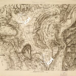 REAMBULIRTEN DETAILKARTE VOM MANOVRE TERRAIN AM MINCIO - CAPRINO-RIVOLI - Tavola E I