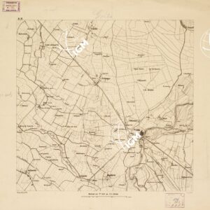 REAMBULIRTEN DETAILKARTE VOM MANOVRE TERRAIN AM MINCIO - GOITO -Tavola D IV