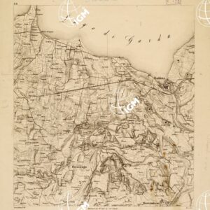 REAMBULIRTEN DETAILKARTE VOM MANOVRE TERRAIN AM MINCIO - 1859 Inv. 126 Pos. 9-B-8 PESCHINA D II