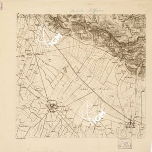 REAMBULIRTEN DETAILKARTE VOM MANOVRE TERRAIN AM MINCIO - MEDOLE SOLFERINO - Tavola C II