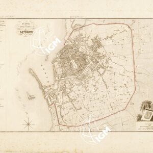 PIANTA DELLA CITTA' DI LIVORNO.