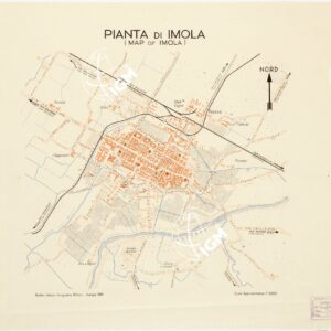 PIANTA DI IMOLA - MAP OF IMOLA