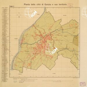 PIANTA DELLA CITTA' DI GORIZIA E SUO TERRITORIO LITOGRAFIA DELL' I. E R. IST. GEOGR. MIL. IN VIENNA