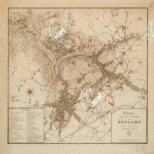 PIANTA DELLA R. CITTA' E BORGHI RELATIVI DI BERGAMO...