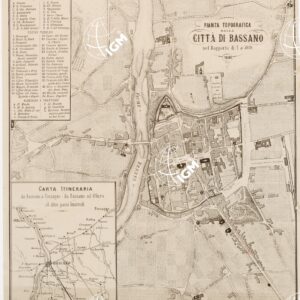 PIANTA TOPOGRAFICA DELLA CITTA' DI BASSANO