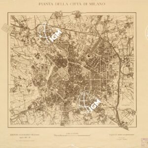 PIANTA DELLA CITTA' DI MILANO