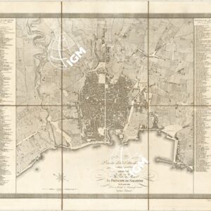 PIANTA DELLA CITTA' DI PALERMO E SUOI CONTORNI .DEDICATA A S.A.R. IL PRINCIPE DI SALERNO NELL'ANNO 1818. DAL SUO UMILISS.O ED OSSEQUIOSS.O SERVITORE GAETANO LOSSIEUX