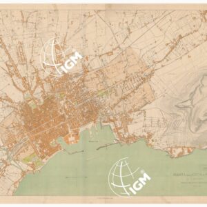 PIANTA DELLA CITTA' DI PALERMO E DINTORNI REDATTA DALL' UFFICIO TECNICO MUNICIPALE