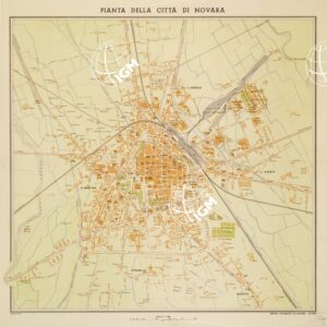 PIANTA DELLA CITTA' DI NOVARA